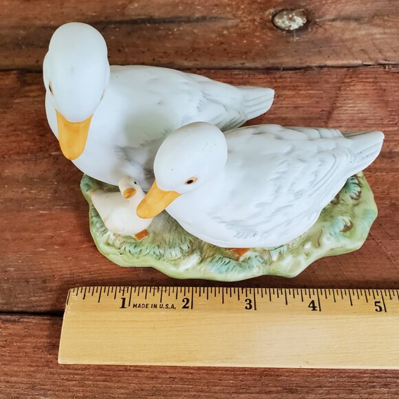 Vintage Homco Country Duck Family Figurine #1425 Bisque Porcelain Retired - Picture 10 of 10